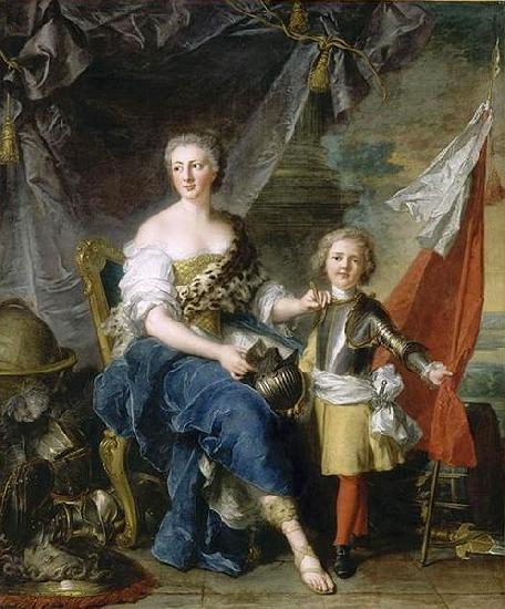 Jean Marc Nattier Portrait of Jeanne Louise de Lorraine oil painting image